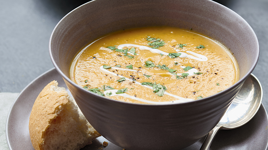 OXO carrot and coriander soup