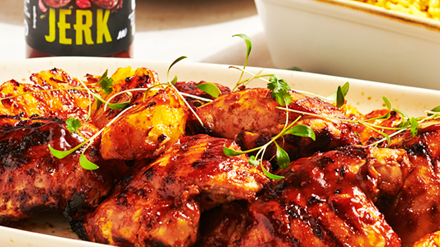 OXO jamaican jerk chicken thighs