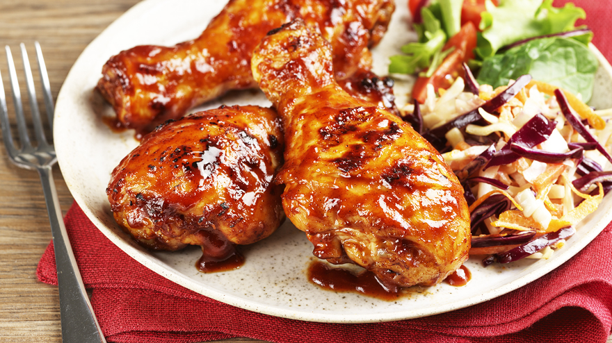 OXO smokey BBQ chicken legs