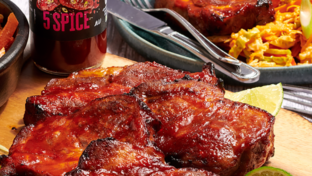 Chinese 5 Spice Pork Steaks & Asian Slaw - OXO